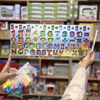 تخته لگاریتمی آبی خوش رنگ