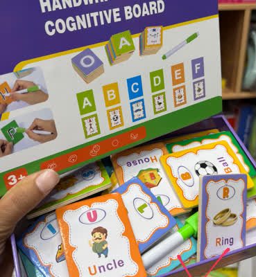 فلش کارت چوبی آموزش زبان وایت بردی