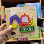 پازل مربعی کرم بلدوزر