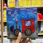 پازل مربعی رنگی قطار