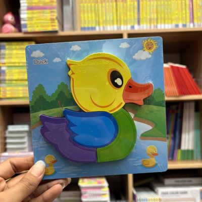 پازل مربعی رنگی اردک