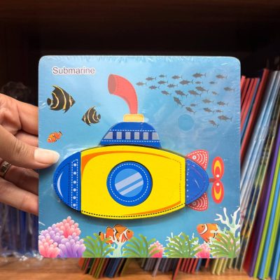 پازل مربعی رنگی زیردریایی