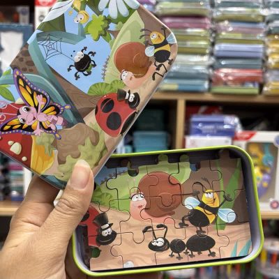 پازل قوطی حشره و باغ60قطعه