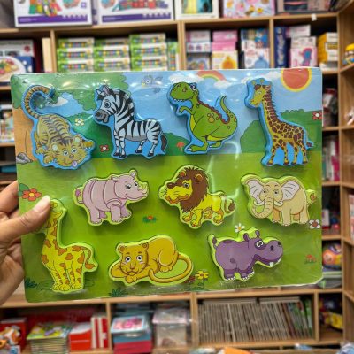 پازل برجسته چپ پایین زرافه