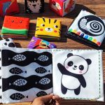 کتاب پارچه ای سیاه و سفید پنگوئن