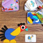 تطابق اشکال چوبی قوطی سفید