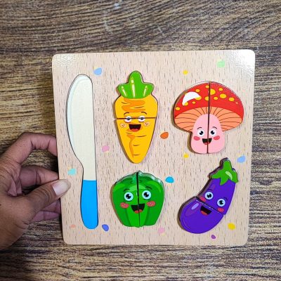 پازل مربعی برشی سبزیجات