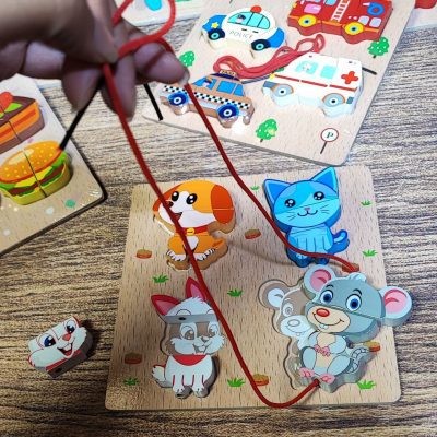 پازل نخواره مربعی حیوانات