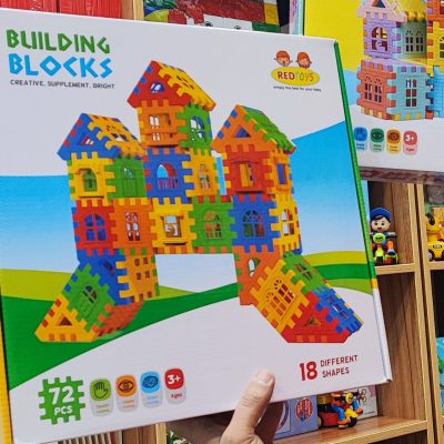 بلوک خانه سازی72قطعه رنگی