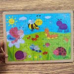 پازل کفی داردورکرم حشرات