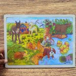 پازل دورکرم مزرعه الاغ