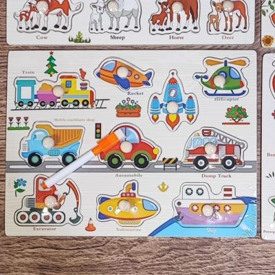 پازل پین دار پشت وایت بردی چپ بالا قطار