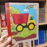 کتاب پازلی چوبی تمام قطار