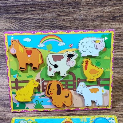 پازل برجسته اهلی چپ بالا اسب قهوه ای