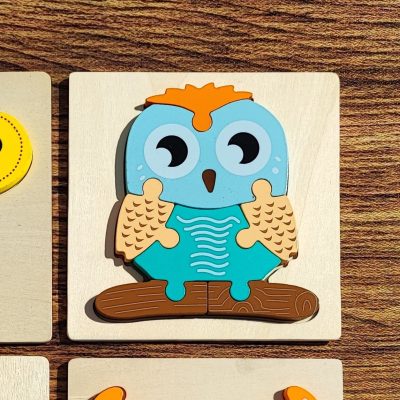 پازل مربعی پاستیلی جغد