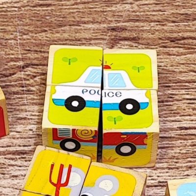 پازل6وجهی 4کعبی نقلیه ماشین پلیس