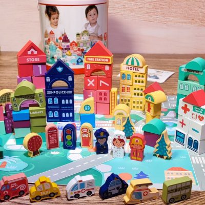 بریکس100قطعه چوبی