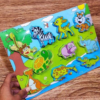 پازل برجسته چپ بالا میمون