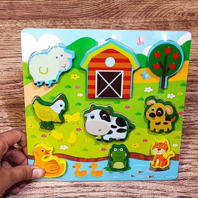 پازل برجسته مربعی مزرعه