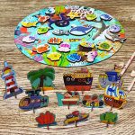 ماهیگیری مگنتی چوبی سطلی