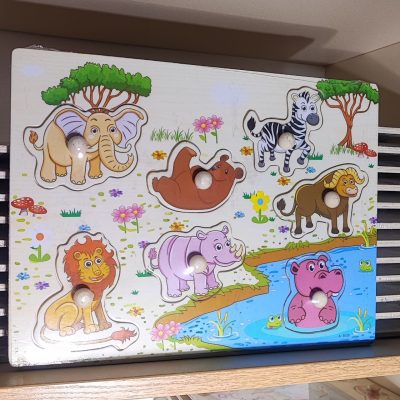 پازل پین دار اسب آبی داخل برکه