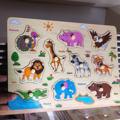 پازل پین دار چپ بالا طاووس