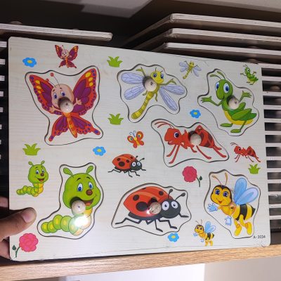 پازل پین دار راست بالا ملخ