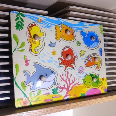 پازل پین دار دریایی اسب دریایی زرد