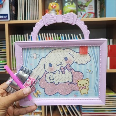 نقاشی الماسی ابر صورتی