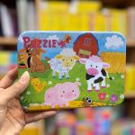 پازل 4در1 گربه نارنجی دار قوطی آسیب دیده