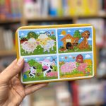 پازل 4در1 گربه نارنجی دار قوطی آسیب دیده