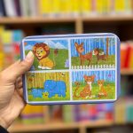 پازل 4در1 گربه نارنجی دار قوطی آسیب دیده