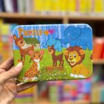 پازل 4در1 گربه نارنجی دار قوطی آسیب دیده