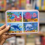 پازل 4در1 گربه نارنجی دار قوطی آسیب دیده