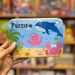 پازل 4در1 گربه نارنجی دار قوطی آسیب دیده