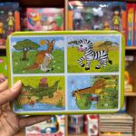 پازل 4در1 گربه نارنجی دار قوطی آسیب دیده