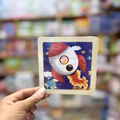 پازل چوبی تخت 9تکه موشک