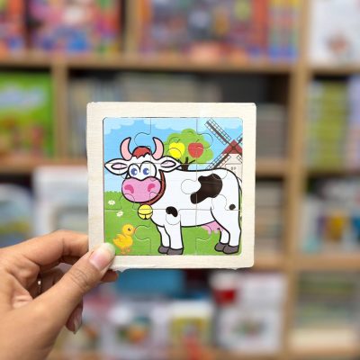 پازل چوبی تخت 9تکه گاو