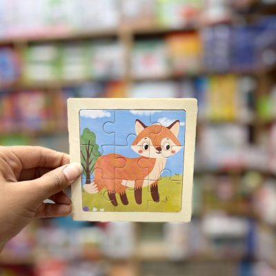 پازل چوبی تخت 9تکه روباه