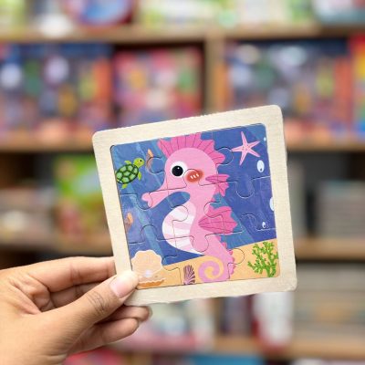 پازل چوبی تخت 9تکه اسب دریایی