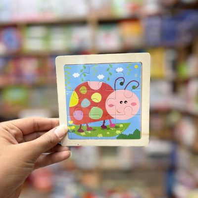 پازل چوبی تخت 9تکه کفشدوزک