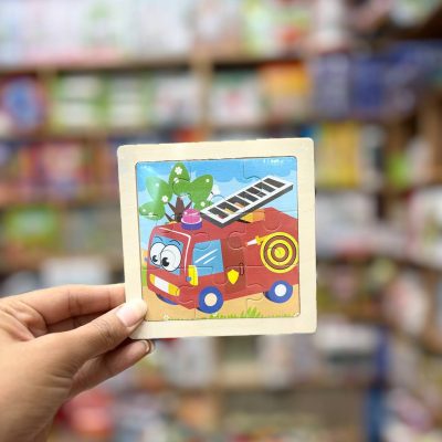 پازل چوبی تخت 9تکه ماشین آتشنشانی