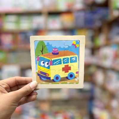 پازل چوبی تخت 9تکه آمبولانس