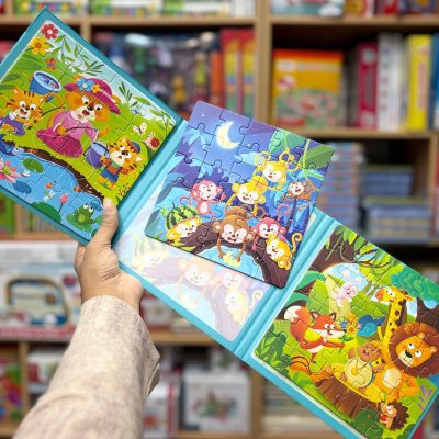 پازل کتابی مگنتی باغ وحش  استپ5