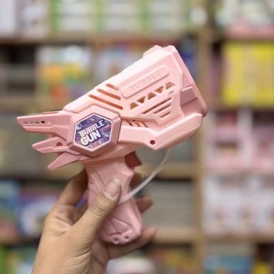 تفنگ حباب ساز صورتی
