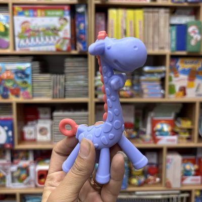 دندانی زرافه سیلیکونی صورتی