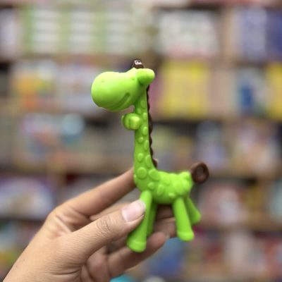 دندانی زرافه سیلیکونی سبز