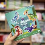 پازل چوبی مگنتی کتابی دایناسور