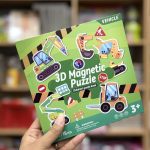 پازل چوبی مگنتی کتابی وسایل نقلیه