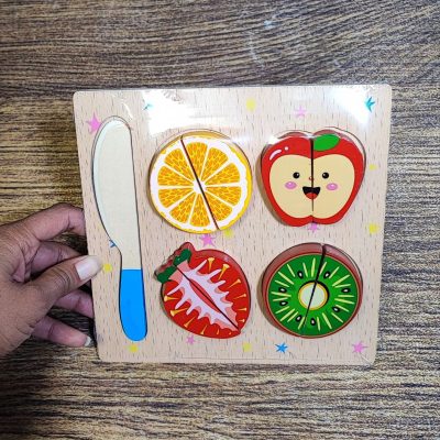 پازل مربعی برشی میوه توت رنگی